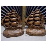 These are vintage "Old Ironsides" bookends