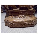 These are vintage "Old Ironsides" bookends
