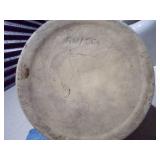 These are vintage or antique French stoneware confit or preservation pots,