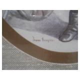 This is a set of two vintage framed prints by Joanne Thompson