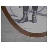 This is a set of two vintage framed prints by Joanne Thompson