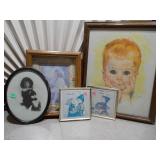 This collection of vintage prints includes the well-known "All American Boy" series advertising art by artist Frances Hook for Northern Paper Mills.