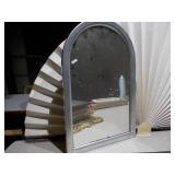 The image displays a variety of vintage or antique picture frames and mirrored trays.