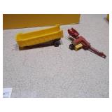 This is a lot of vintage diecast toy cars and trucks, likely from brands such as TootsieToy, Matchbox, or Lesney.