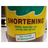 This is a vintage 50-pound Excello shortening tin can