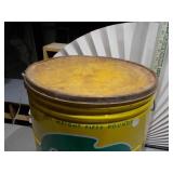 This is a vintage 50-pound Excello shortening tin can