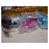 The image displays a collection of vintage fast-food toys, primarily from McDonald