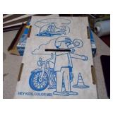 The image features two vintage toys: the Playmobil System Indian Deluxe Set #1102 and a toy called "the MAGIC designer