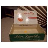 This is a collection of various vintage collectible boxes and packaging, likely for items such as soap, cigarettes, or candy.