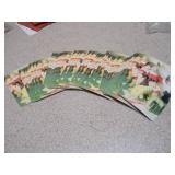 The image displays a lot of assorted sports trading cards and collectibles, primarily featuring vintage baseball cards from the late 1980s