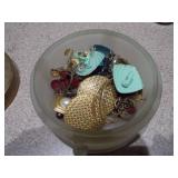 3 Vintage Containers full of Jewelry