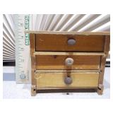 Mini 3 Drawer Salesmans Sample Dresser full of Jewelry