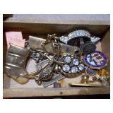 Mini 3 Drawer Salesmans Sample Dresser full of Jewelry