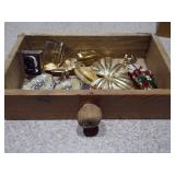Mini 3 Drawer Salesmans Sample Dresser full of Jewelry
