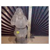 Plastic Glass Looking Santa
