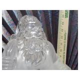Plastic Glass Looking Santa