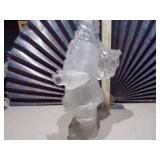 Plastic Glass Looking Santa