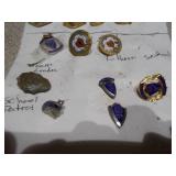 This image displays a collection of assorted vintage enamel pins