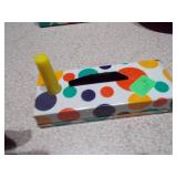 These are vintage metal tin New Year