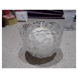 This is a collection of assorted vintage or antique cut and pressed crystal or glass decorative items,