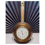 This is a vintage copper kitchen thermometer