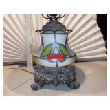This is a vintage GWTW (Gone With The Wind) hurricane parlor lamp, likely from the mid-20th century.