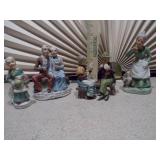 These are vintage bisque porcelain figurines