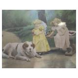 This is a 1906 lithograph print titled "Making Friends," published by Hallen and Weiner.