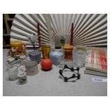 The image displays a lot of assorted vintage and antique collectibles