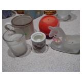 The image displays a lot of assorted vintage and antique collectibles