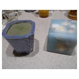 The image displays a lot of assorted vintage and antique collectibles