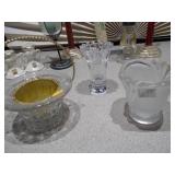 The image displays a lot of assorted vintage and antique collectibles