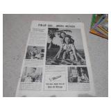 The image shows a collection of assorted vintage print ephemera