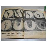 The image shows a collection of assorted vintage print ephemera