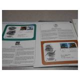 The image displays a welcome letter and promotional material for the Postal Commemorative Society