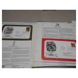 The image displays a welcome letter and promotional material for the Postal Commemorative Society