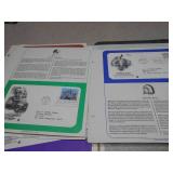 The image displays a welcome letter and promotional material for the Postal Commemorative Society