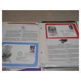 The image displays a welcome letter and promotional material for the Postal Commemorative Society