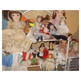 Assorted Collectable Dolls-Lots 200 to 250 are unsold items from 1st auction.