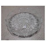 The image features a collection of vintage pressed glass bowls