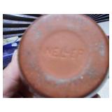 These are a collection of miniature ceramic vases and planters, likely vintage Shawnee pottery items.