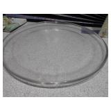 This is a collection of vintage or antique clear glass dishes