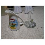 The image displays a collection of assorted vintage collectible bottles