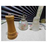 The image displays a collection of assorted vintage collectible bottles