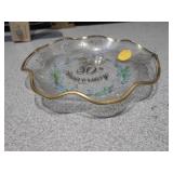 This image displays a collection of glass items,