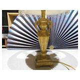 a vintage Stiffel urn-style brass table lamp