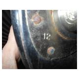 These are vintage black leather ice skates