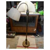 This is a Stiffel brass gooseneck floor lamp