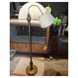 This is a Stiffel brass gooseneck floor lamp