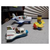 vintage Fisher-Price Little People airplane toys